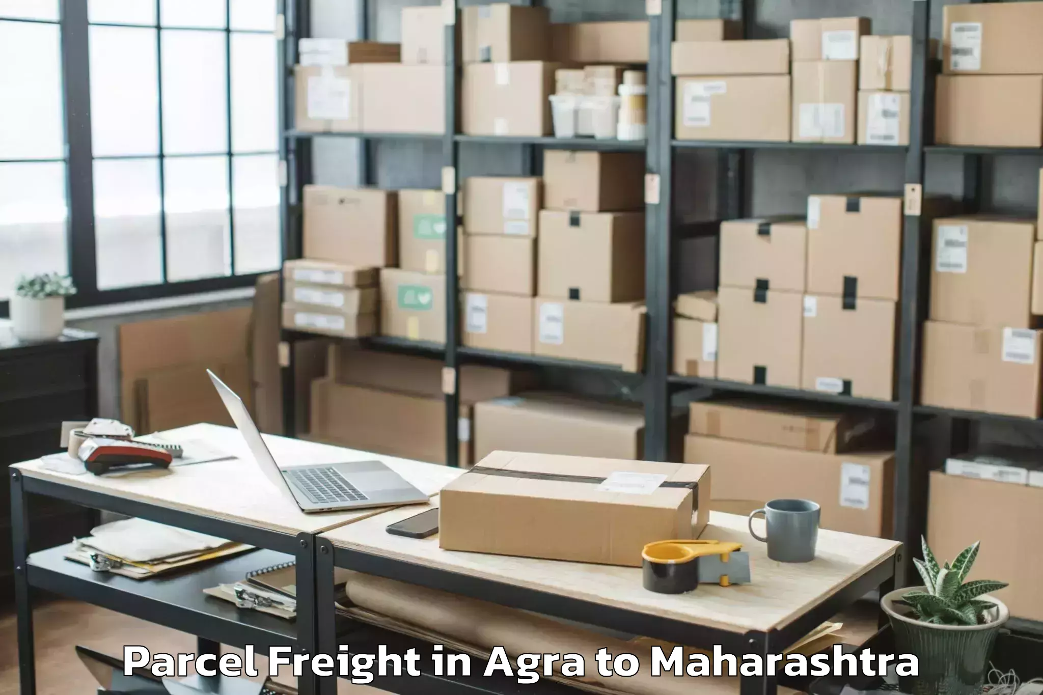 Easy Agra to Osmanabad Parcel Freight Booking